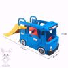 Picture of 3-in-1 Playground Bus Cart with Basketball Hoop and Golf Set
