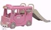 Picture of 3-in-1 Playground Bus Cart with Basketball Hoop and Golf Set