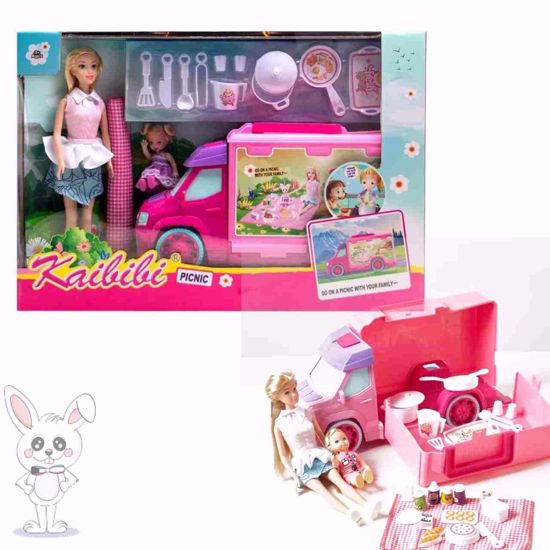 Picture of Kayleeli Doll with Food Truck for Girls