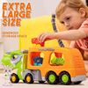 Picture of Dinosaur truck for kids with 2rubber dinosaur car vehicles