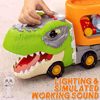 Picture of Dinosaur truck for kids with 2rubber dinosaur car vehicles