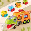 Picture of Dinosaur truck for kids with 2rubber dinosaur car vehicles