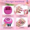 Picture of Glitter nail polish set for girls birthday party