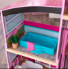 Picture of  Hot Selling Pink Wooden Dollhouse for Kids 136cm large size doll house with Lights and Sounds Accessories Gift for Ages kids