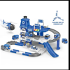 Picture of :Best selling police series for kids cartoon toy Diy assemble a lot of parking toys with free vehicle suit