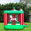 Picture of ÷Inflatable Bouncy Castle for Home Garden Kids Summer Trampoline Suitable for 3-4 PE (Outdoor Entertainment) (Red + Green, 195 x 280 x 245cm)