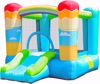 Picture of ÷Inflatable bouncy house for kids, bouncy house with indoor and outdoor air blower, jumping bouncy castle slide for kids party hot air balloon theme 200*270*168