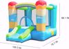 Picture of ÷Inflatable bouncy house for kids, bouncy house with indoor and outdoor air blower, jumping bouncy castle slide for kids party hot air balloon theme 200*270*168
