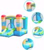 Picture of ÷Inflatable bouncy house for kids, bouncy house with indoor and outdoor air blower, jumping bouncy castle slide for kids party hot air balloon theme 200*270*168