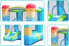 Picture of ÷Inflatable bouncy house for kids, bouncy house with indoor and outdoor air blower, jumping bouncy castle slide for kids party hot air balloon theme 200*270*168