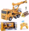Picture of Kidwala Remote Controlled Engineering Crane Building Toys for Boys, Yellow
