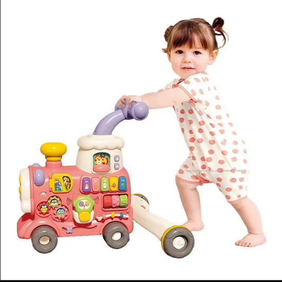 Picture of 3 in 1 Plastic Iron Frame Lightweight Travel New Gift for Kids Features Walking Toys for Kids