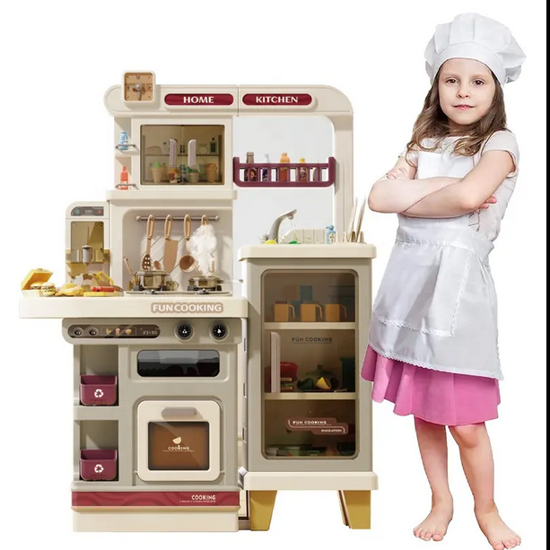 Picture of 4/ Large Kitchen Play Set with Light Sound Spray Kitchen Toy for Kids Real Cooking Toy for Kids