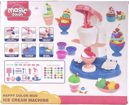 Picture of 18/Magic Dough Ice Cream Maker Machine Toy for Kids, Model 8061, 26 Pieces for Girls - Multicolor