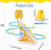 Picture of 41/Mini Duck Climbing Toys, Electric Duck Race Track Play Set, Fun Roller Coaster Toy with 9 Flashing LED Lights and Music Button, Fun Duck Stair Climbing Toy for Kids...