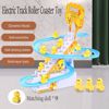 Picture of 41/Mini Duck Climbing Toys, Electric Duck Race Track Play Set, Fun Roller Coaster Toy with 9 Flashing LED Lights and Music Button, Fun Duck Stair Climbing Toy for Kids...