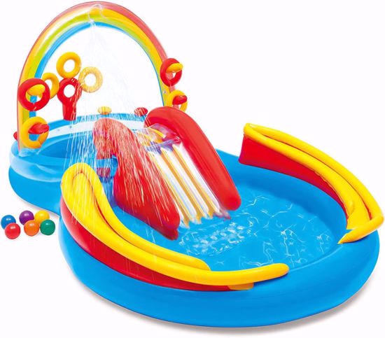 Picture of 57/Bounce Castles Kids Pool with Slide, Inflatable Pool for Kids Over 3 Years 295 cm * 191 cm * 130 cm