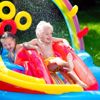 Picture of 57/Bounce Castles Kids Pool with Slide, Inflatable Pool for Kids Over 3 Years 295 cm * 191 cm * 130 cm
