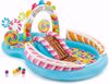 Picture of 57/Intex Candy Inflatable Kids Pool, 3.25m * 2.67m * 1.02m Swimming Pool with Water Slide
