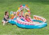 Picture of 57/Intex Candy Inflatable Kids Pool, 3.25m * 2.67m * 1.02m Swimming Pool with Water Slide