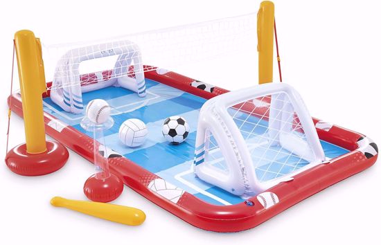 Picture of 57/Intex Inflatable Interactive Water Sports Center for Kids, 5.61 m x 1.19 m x 76 cm