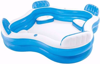Picture of 58/Large family swimming pool with seats from Unibos 229*229*56 cm