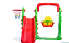 Picture of 66/Multi-colored bear slide and swing with swing, indoor use, for age group 0-3 years, near Chennai 160*170*114 cm