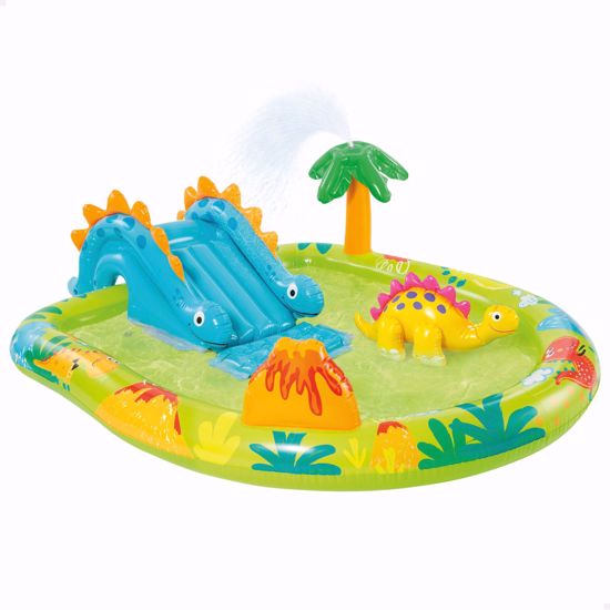 Picture of 74/Dinosaur Water Play Platform for Kids with Slide.