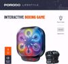 Picture of 92/Porodo Lifestyle Smart BT Boxing Set, Music & Lights, Digital Recorder, 6 Speed ​​Levels, Bluetooth Speaker, Music Selection, Gloves Included, Interactive Boxing Toy, Great Resistance - Black