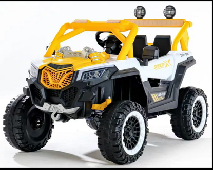 Picture of 95/ Best Selling Children's Battery Car Our Four Wheeled Car Large Ride On Car for Kids 115*73*70cm battery 2*6v/4ah , motors 2*380, bottom spot light