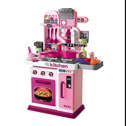 Picture of 104/ Jinying Multifunctional Children's Pretend Play Role Play Cooking Toys Light Music Kitchen Table Playset