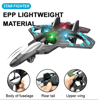 Picture of 104/6 Channel RC Fighter Jet Foam Plane Toy with Light, EPP Remote Control Airplane Model for Kids