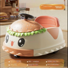 Picture of 108/ Electric 4 Wheel Car for 1-6 Years Old Battery Operated Plastic Hamburger Toy Touch Screen with Remote Control for Toddler Boys