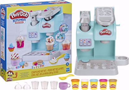 Picture of 113/Play-Doh Kitchen Creations Colorful Cafe Playset with 5 Play-Doh Modeling Compound Colors, Food Coffee Playset for Kids Ages 3 and Up, Non-Toxic Arts & Crafts Toys