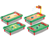 Picture of 114/ Best Selling 6 in 1 Plastic Game Pool Hockey Basketball Golf Game Interactive Table Game Smart Table Game