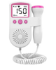 Picture of 116/Portable Fetal Heart Rate Monitor, Easy-to-Use Home Fetal Doppler, Ultrasound Diagnostic Technology with LCD Screen for Babies (Pink) Helps Detect Fetal Heartbeats Use with Any Gel From the 4th Month