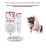 Picture of 116/Portable Fetal Heart Rate Monitor, Easy-to-Use Home Fetal Doppler, Ultrasound Diagnostic Technology with LCD Screen for Babies (Pink) Helps Detect Fetal Heartbeats Use with Any Gel From the 4th Month