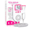 Picture of 116/Portable Fetal Heart Rate Monitor, Easy-to-Use Home Fetal Doppler, Ultrasound Diagnostic Technology with LCD Screen for Babies (Pink) Helps Detect Fetal Heartbeats Use with Any Gel From the 4th Month
