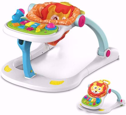 Picture of 118/Lixada 4 in 1 Baby Play Center, Sit-Up Walker or Walk-Behind Walker, Musical Toys for Toddler Girls and Boys