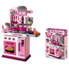 Picture of 202/ 53-Piece Plastic Kitchen Playset for Kids with Rich Accessories, 69cm, Food Cooking Role-Play Toy
