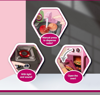 Picture of 202/ 53-Piece Plastic Kitchen Playset for Kids with Rich Accessories, 69cm, Food Cooking Role-Play Toy