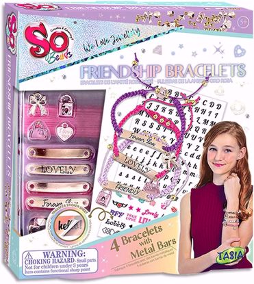 Picture of 208/Tasia So Beads Rose Gold Collection Friendship Bracelets Design Game for Girls, Cotton