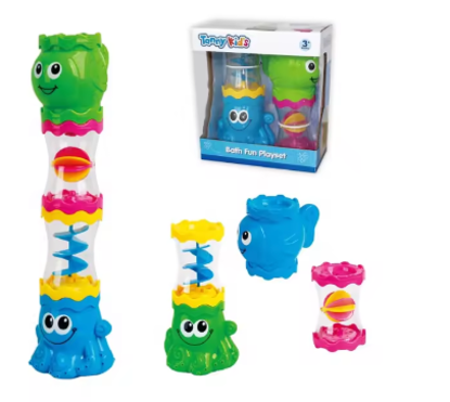 صورة 285/عرض ساخن دمية المياه التعليمية للاستحمام 4 في 1 ، دمية استحمام الطفل في حوض الاستحمام، دمية استحمام حيوانات غير سامة، رشاش مياه