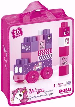 صورة 301/مكعبات بناء دولو يونيكورن، 20 قطعة، في حقيبة، 2550
