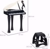 Picture of AIYAPLAY Children's Electronic Piano with 32 Keys Piano Set with Microphone Stool Lights 22 Songs 4 Sounds Detachable Legs and Adjustable Volume 37 x 30...
