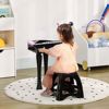Picture of AIYAPLAY Children's Electronic Piano with 32 Keys Piano Set with Microphone Stool Lights 22 Songs 4 Sounds Detachable Legs and Adjustable Volume 37 x 30...