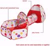 Picture of 309/Ditchoy Children's Play Tent with Tunnel and Ball Pitcher with Zippered Storage Bag, Children's Play Tent for Indoor and Outdoor Play (Red)