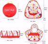 Picture of 309/Ditchoy Children's Play Tent with Tunnel and Ball Pitcher with Zippered Storage Bag, Children's Play Tent for Indoor and Outdoor Play (Red)