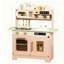 Picture of JoyStone Wooden Play Kitchen Set, Pretend Kitchen Toy with Ice Maker, Stove, Oven, Sink, Accessories, Modern Style Kitchen Playset for Kids and Toddlers , Pink