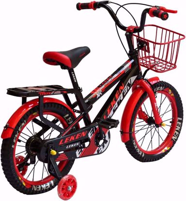 Picture of 327/Lekin Kids Bicycle, Size 12, Single Speed, with Basket, Multi-Color, Children's Bicycle